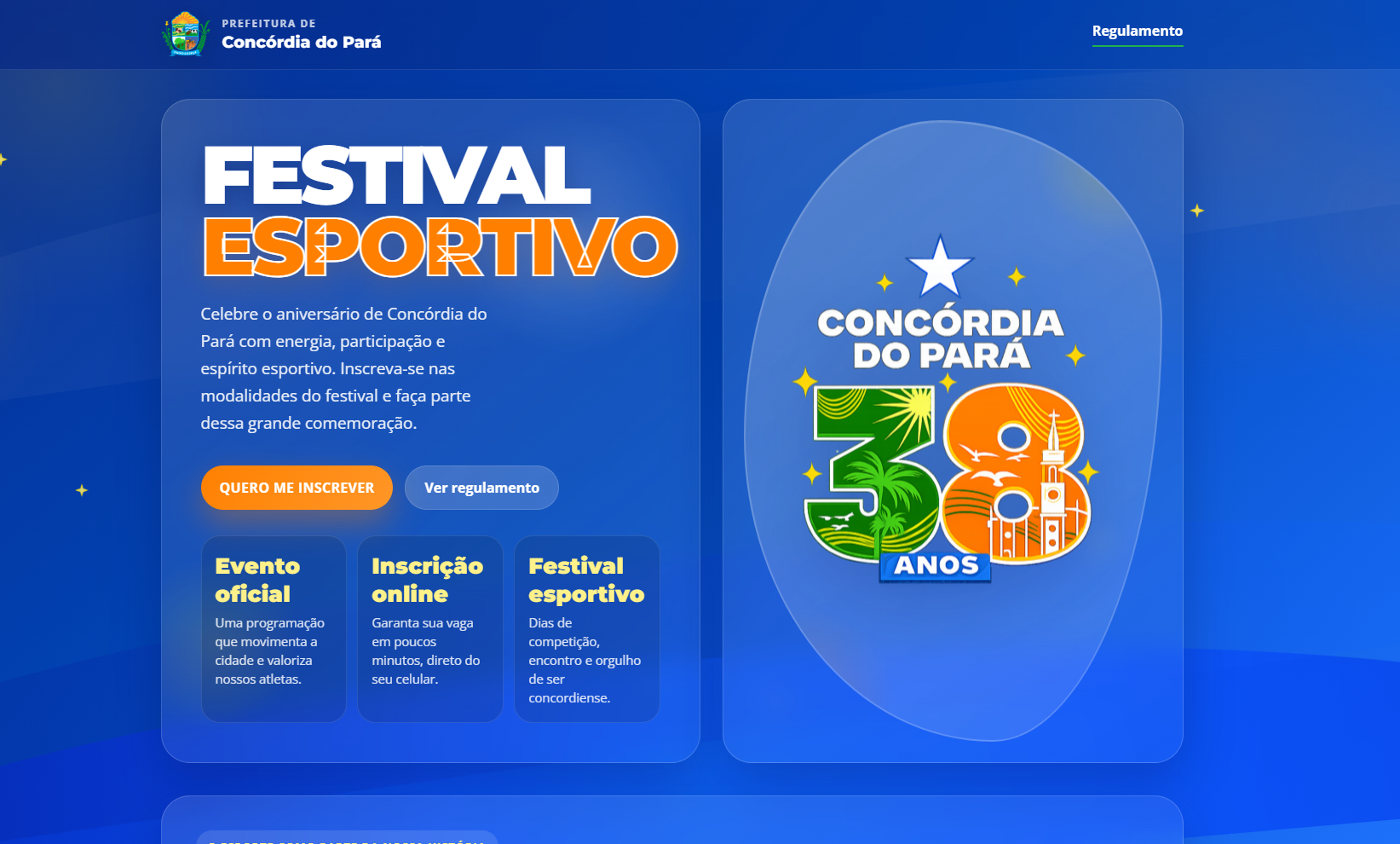 Sistema de inscrições esportivas
